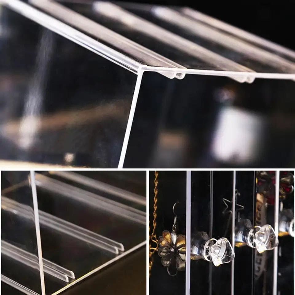 Acrylic Transparent Jewellery Cosmetic Box, Cosmetic Lipstick Jewellery Storage Box, Jewellery Display Organizing Shelve, Luxury Drawer Shelf Organizer, Jewellery Display Stand, Dustproof Jewellery Rack Display, Transparent Crystal Jewellery Rack Acrylic Transparent Jewellery Cosmetic Box, Cosmetic Lipstick Jewellery Storage Box, Jewellery Display Organizing Shelve, Luxury Drawer Shelf Organizer, Jewellery Display Stand, Dustproof Jewellery Rack Display, Transparent Crystal Jewellery Rack